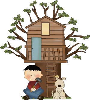 boy in treehouse